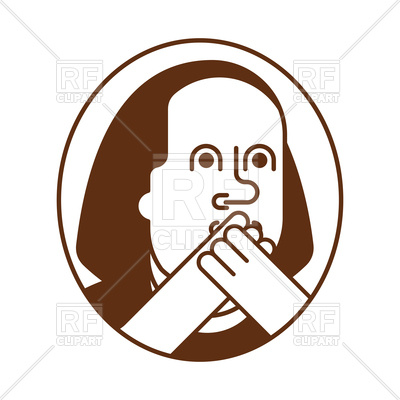 400x400 Oh My God Emotion Of Benjamin Franklin Icon Royalty Free Vector