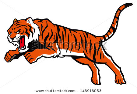 450x310 Angry Tiger Clipart