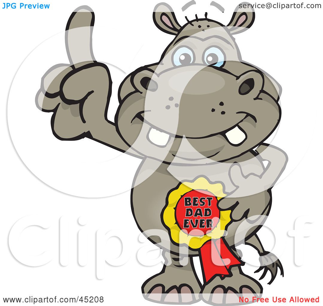 1080x1024 Royalty Free (Rf) Clipart Illustration Of A Hippo Character
