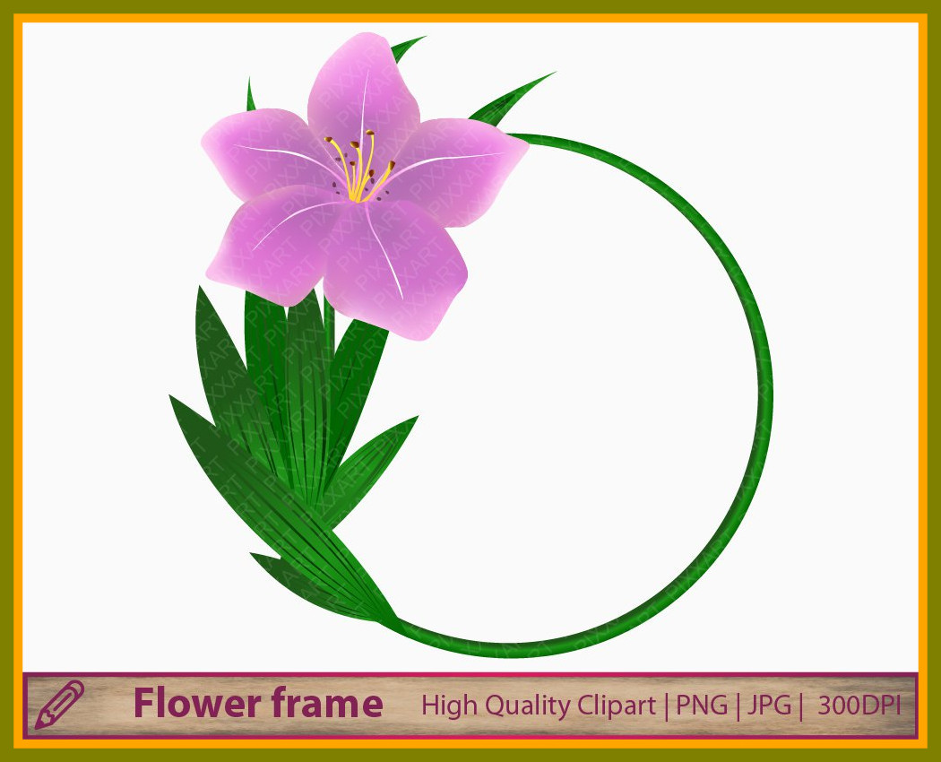 1050x850 Best Pink Flower Clipart Purple Lily Background Clip Art Digital
