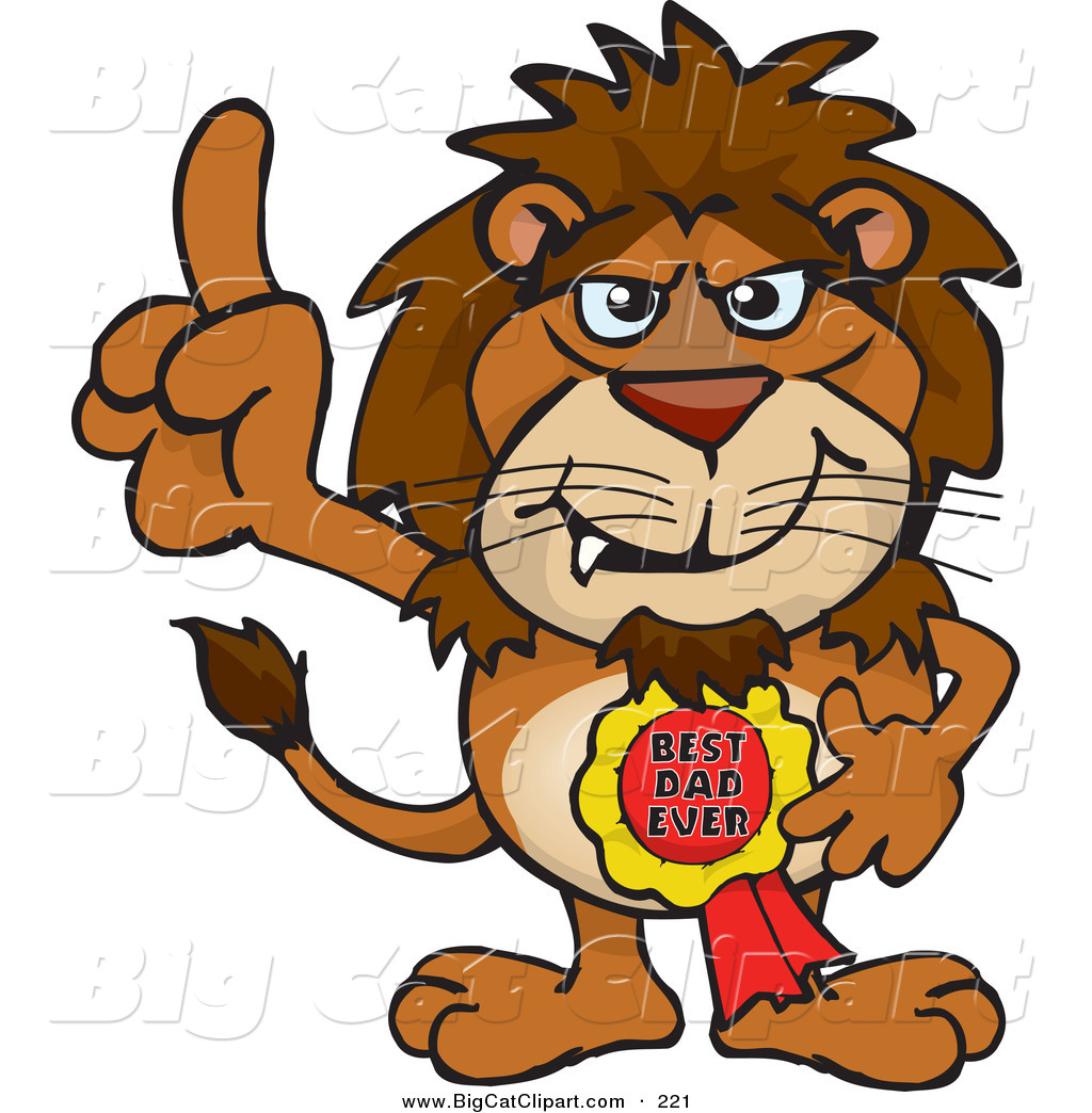 1024x1044 Big Cat Cartoon Vector Clipart Of Brown Lion Character Wearing