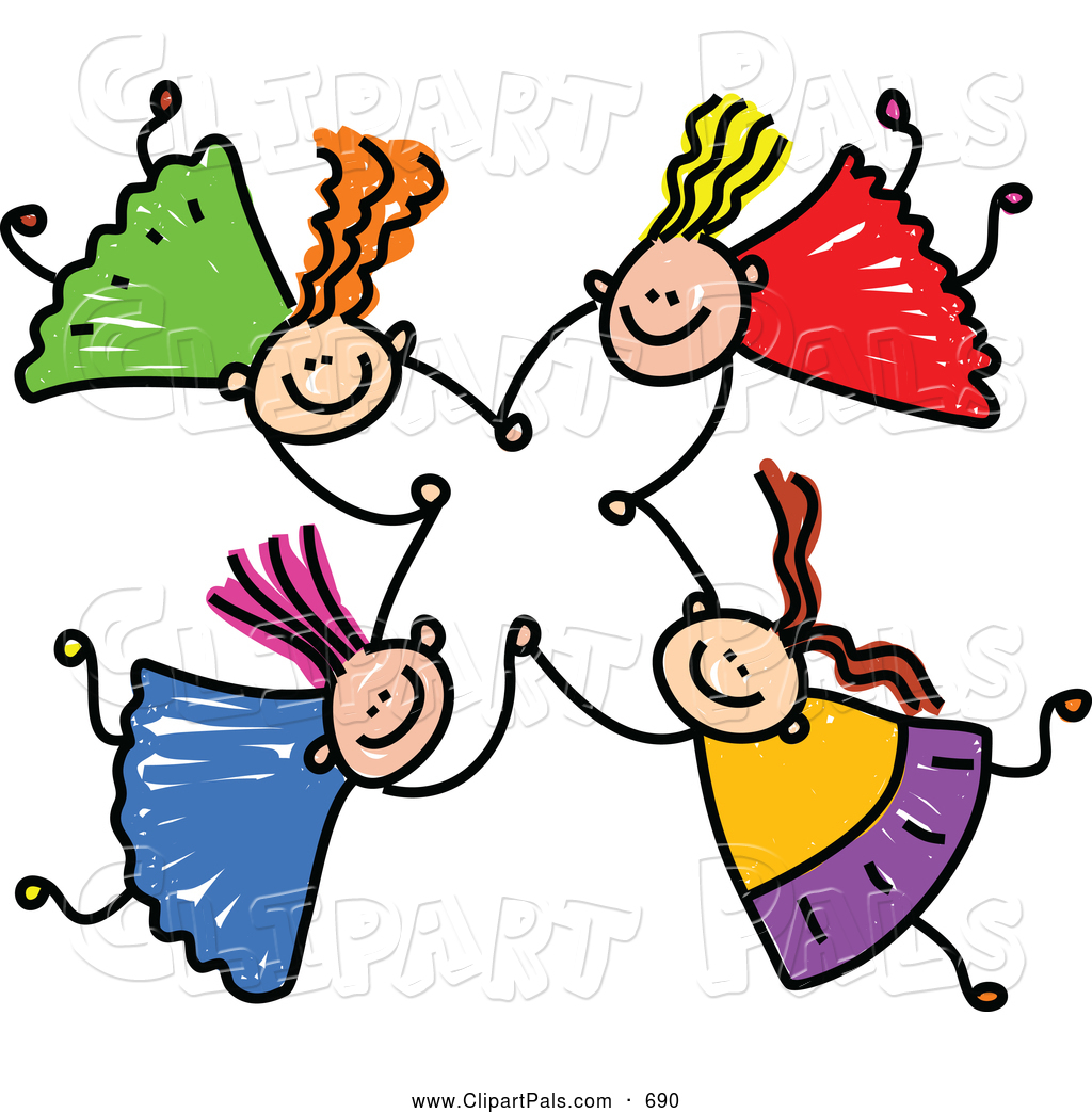 1024x1044 4 Friends Clipart