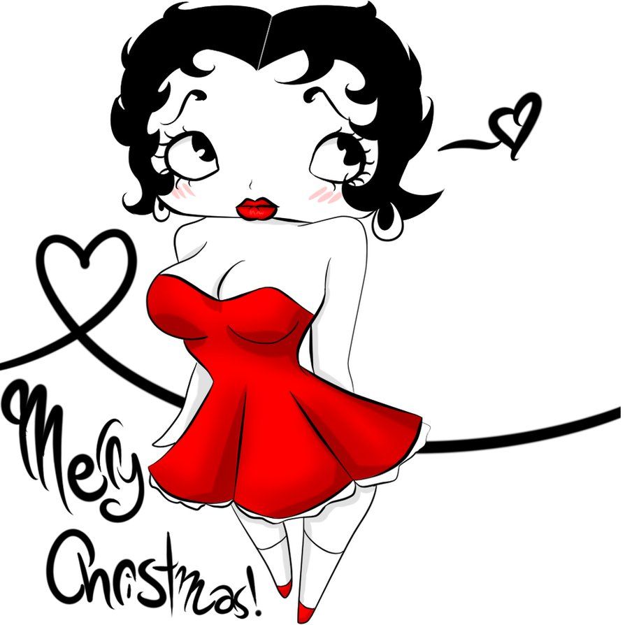 894x894 Christmas Betty Boop Clip Art Merry Christmas And Thank You
