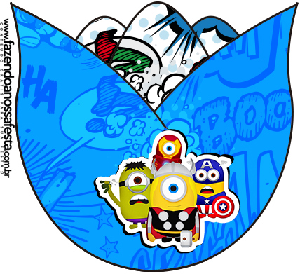 428x391 Minions Superheroes Free Printables Invitations.