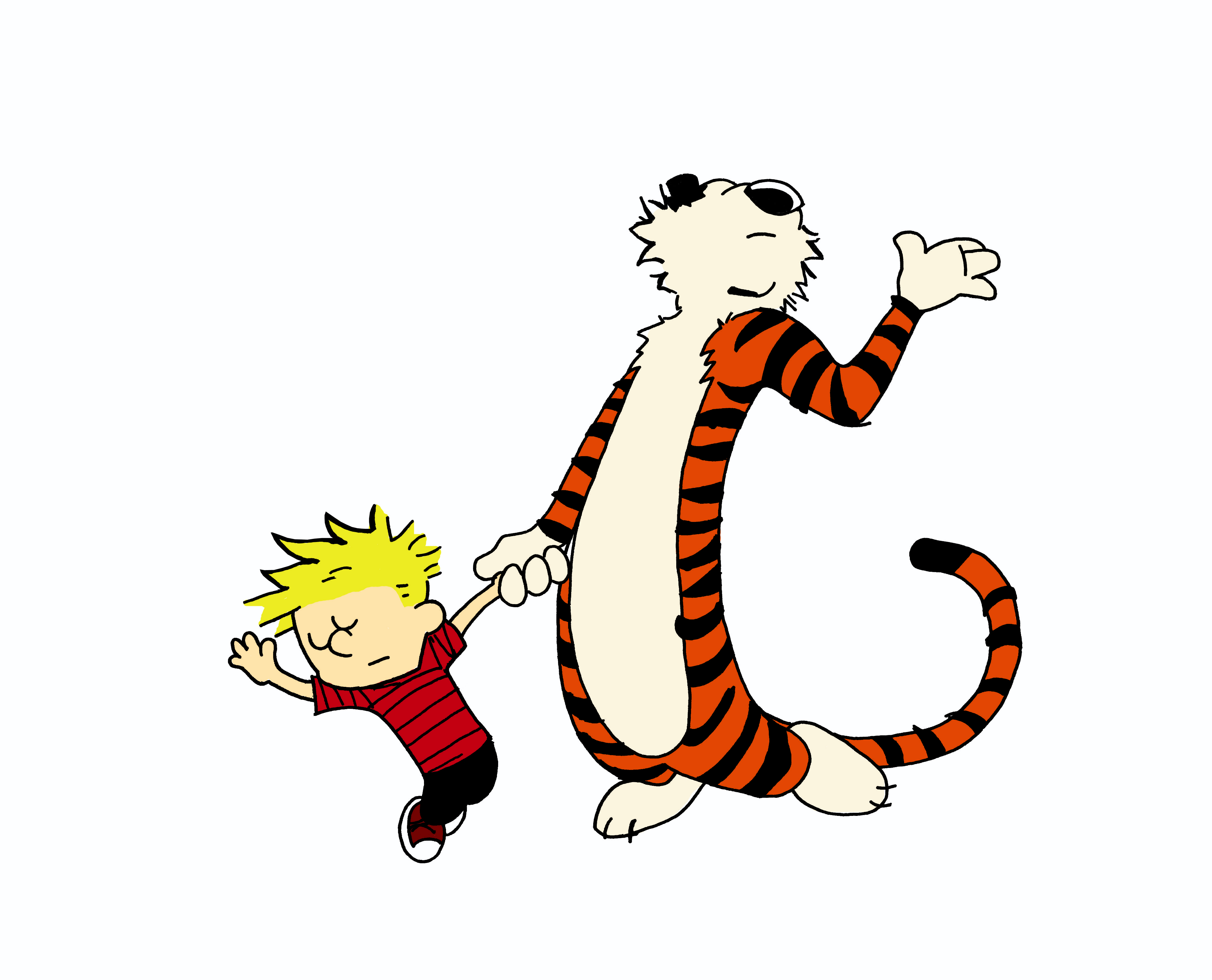 4348x3517 Clipart Calvin And Hobbes