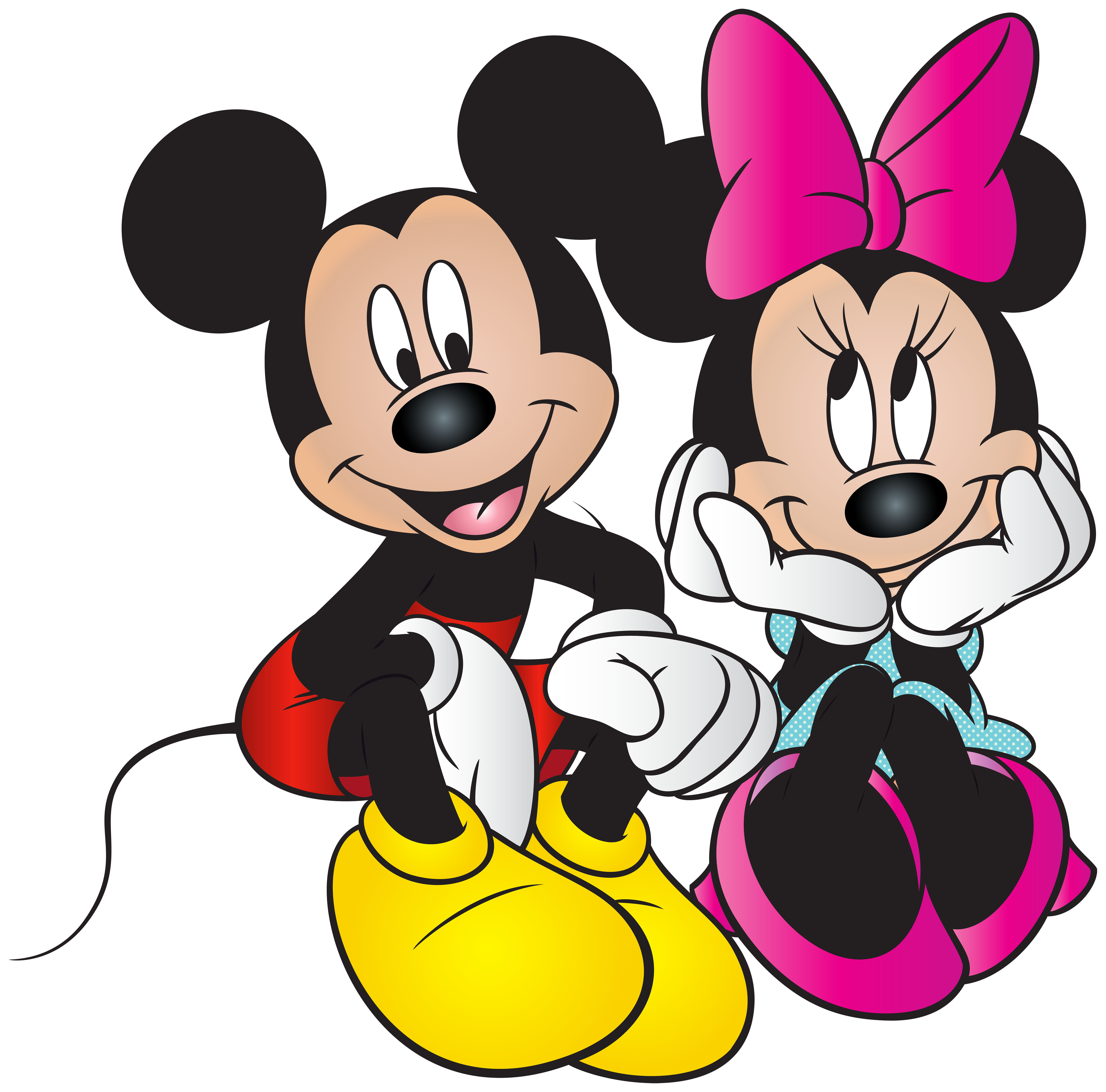 8000x7898 Mickey And Minnie Mouse Free Png Clip Art Imageu200b Gallery
