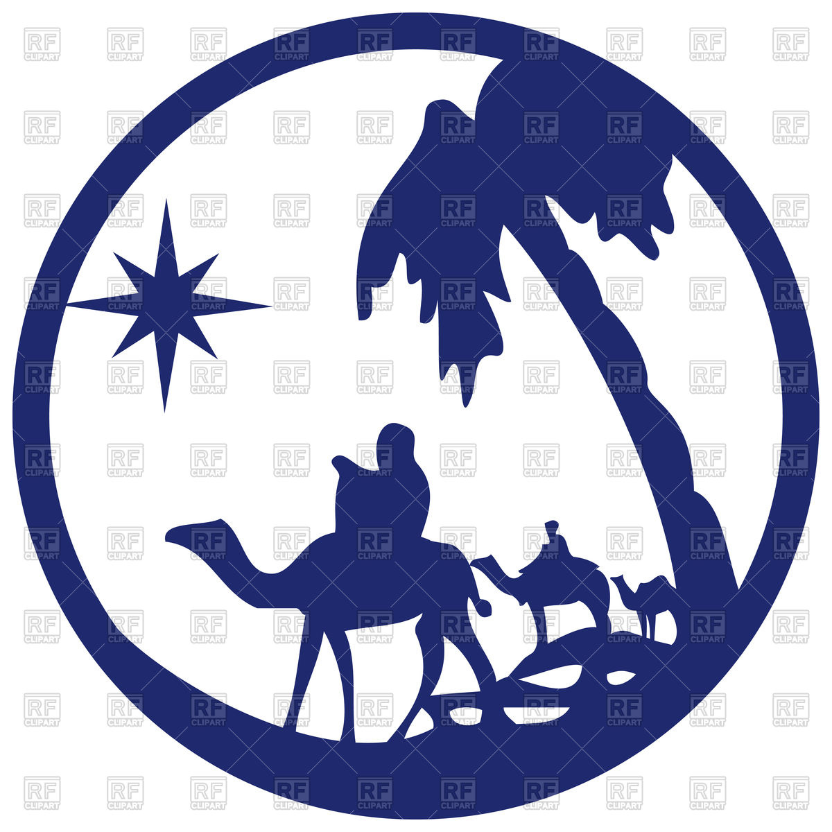 1200x1200 Blue Silhouette With Scene Of The Holy Bible