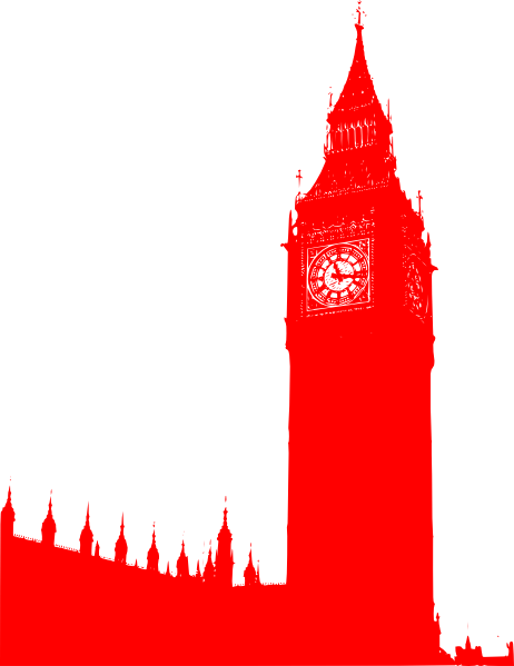 462x599 Big Ben Red Clip Art