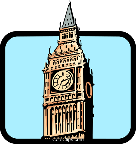 454x480 Big Ben Royalty Free Vector Clip Art Illustration Arch0237