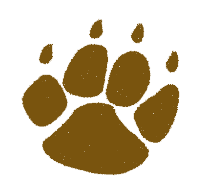 424x400 Big Cat Paw Prints Clip Art Clipart Panda