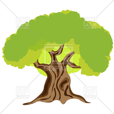 400x400 Big Tree Royalty Free Vector Clip Art Image