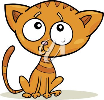 350x335 Picture Of A Cartoon Kitty With Big Eyes In A Clip Art