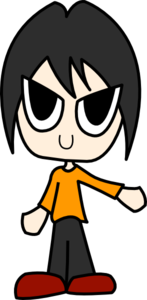 147x300 Big Eye Cartoon Boy Clip Art