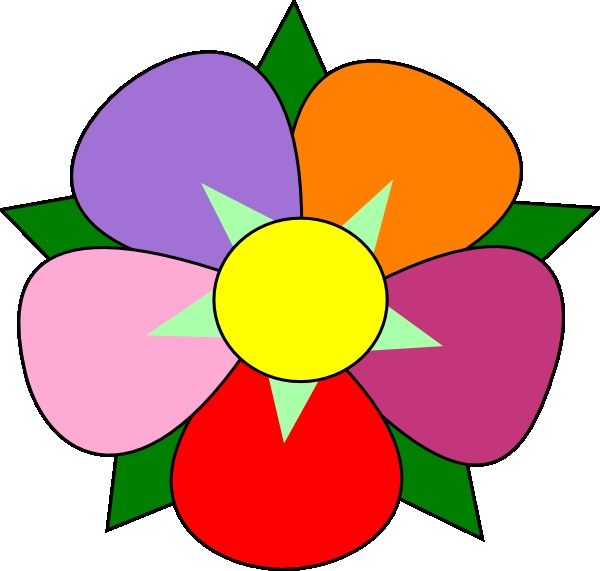 600x571 Big Flower Clipart