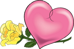 300x200 Free Heart And Rose Clipart Image 0515 0910 2302 1153 Valentine