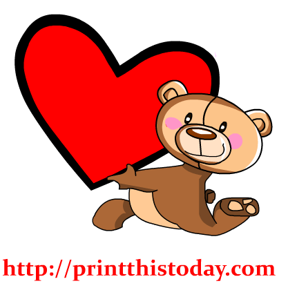 417x417 Free Love Teddy Bear Clip Art