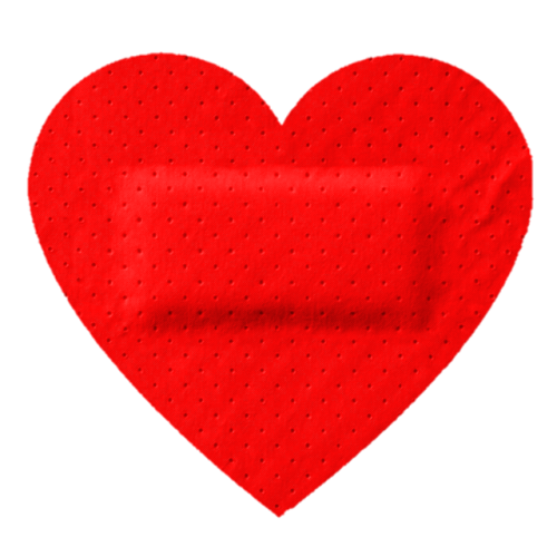 500x500 Red Heart Clip Art