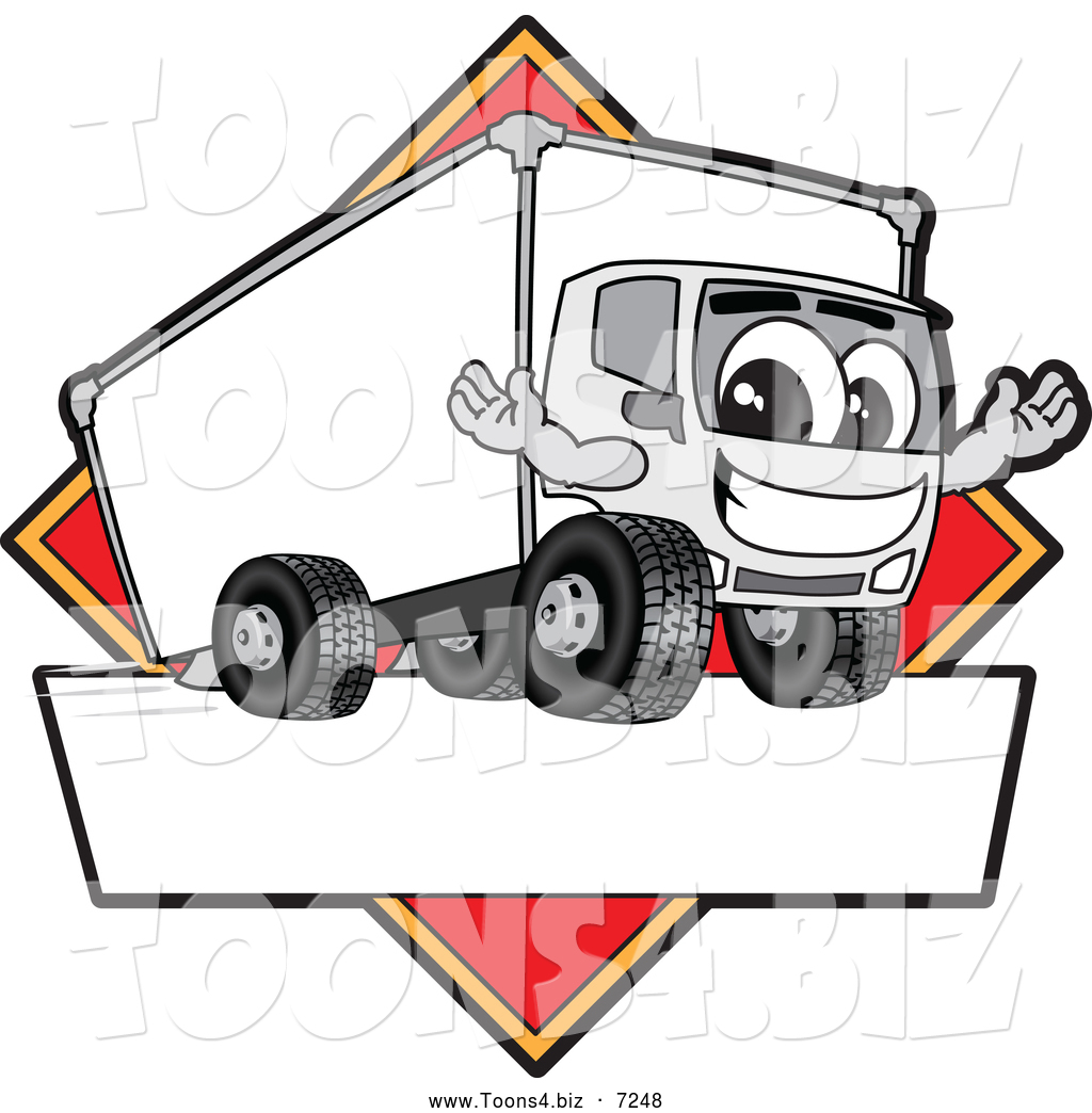 1024x1044 Vector Illustration Of A Happy Delivery Big Rig Truck Mascot