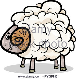 309x320 Ram Mascot Cartoon Vector Illustration Stock Vector Art