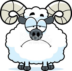 304x300 Sad Cartoon Ram Stock Vectors
