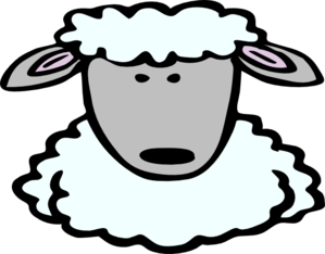 299x234 Sheep Head Clipart