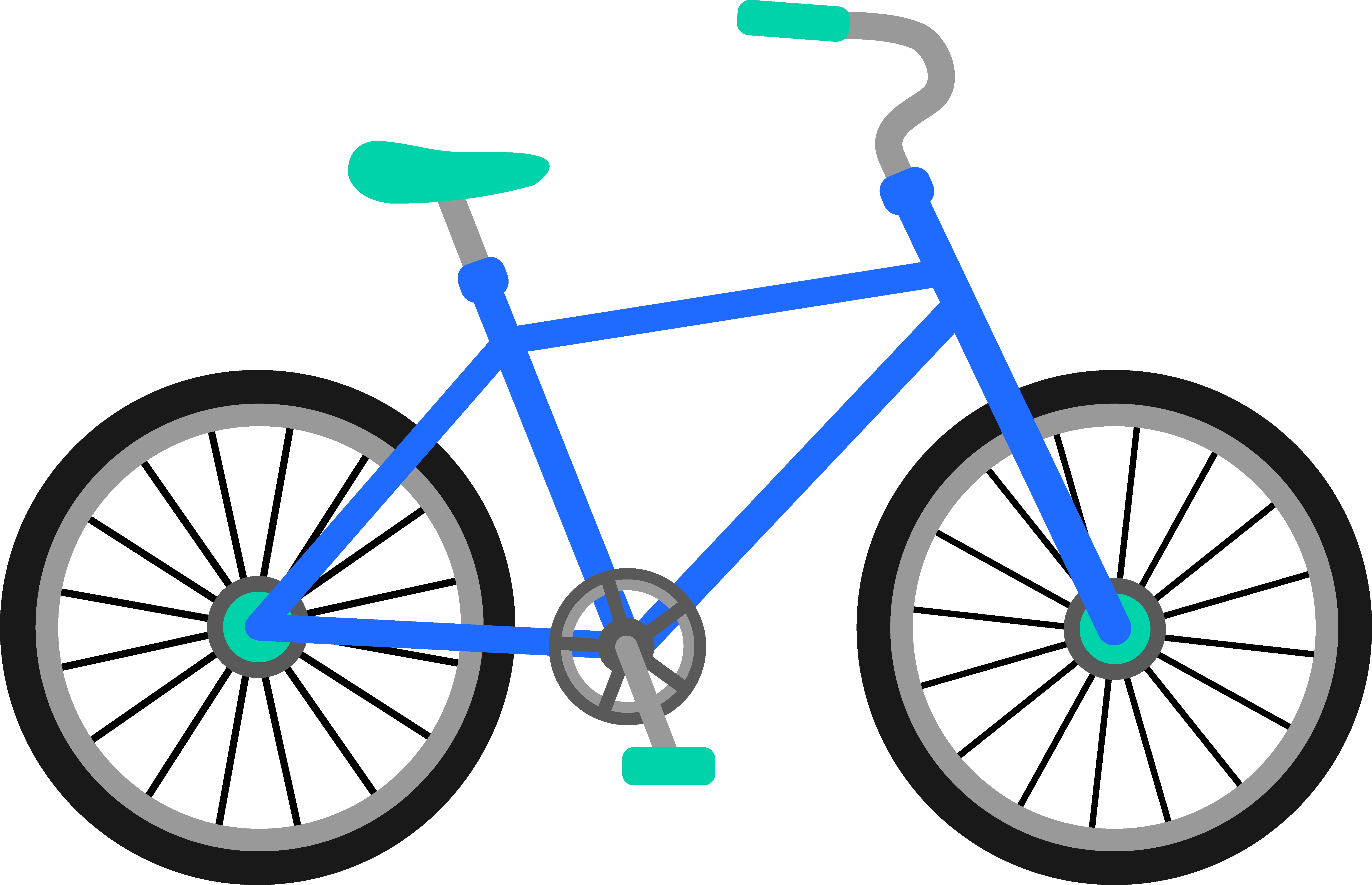 6305x4070 Blue And Green Bicycle