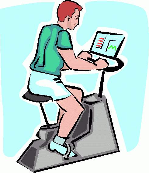 490x569 Excercise Bike Clipart