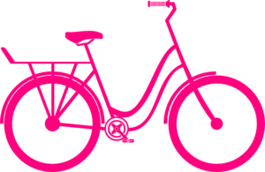 300x195 Pink Bike Clip Art