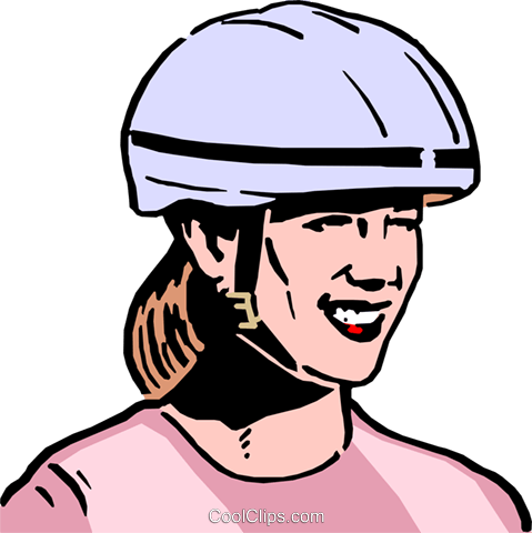 479x480 Woman Wearing Safety Helmet Royalty Free Vector Clip Art