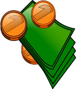 282x300 Money Coins And Bills Clip Art
