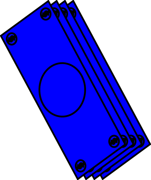 504x601 Blue Bills Clip Art