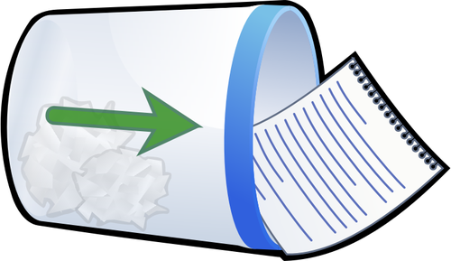 500x289 Tipped Over Trash Bin Vector Clip Art Public Domain Vectors