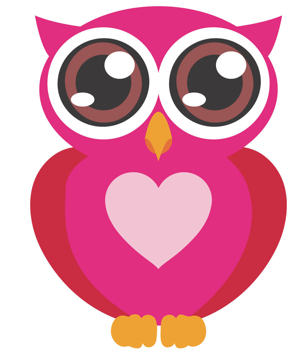 1010x1200 Pink Owl Clip Art