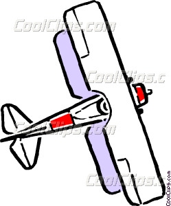 249x300 Cartoon Biplane Vector Clip Art