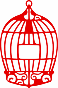 198x296 Red Birdcage Clip Art