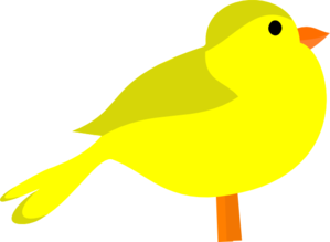 299x219 Bird Clipart Yellow
