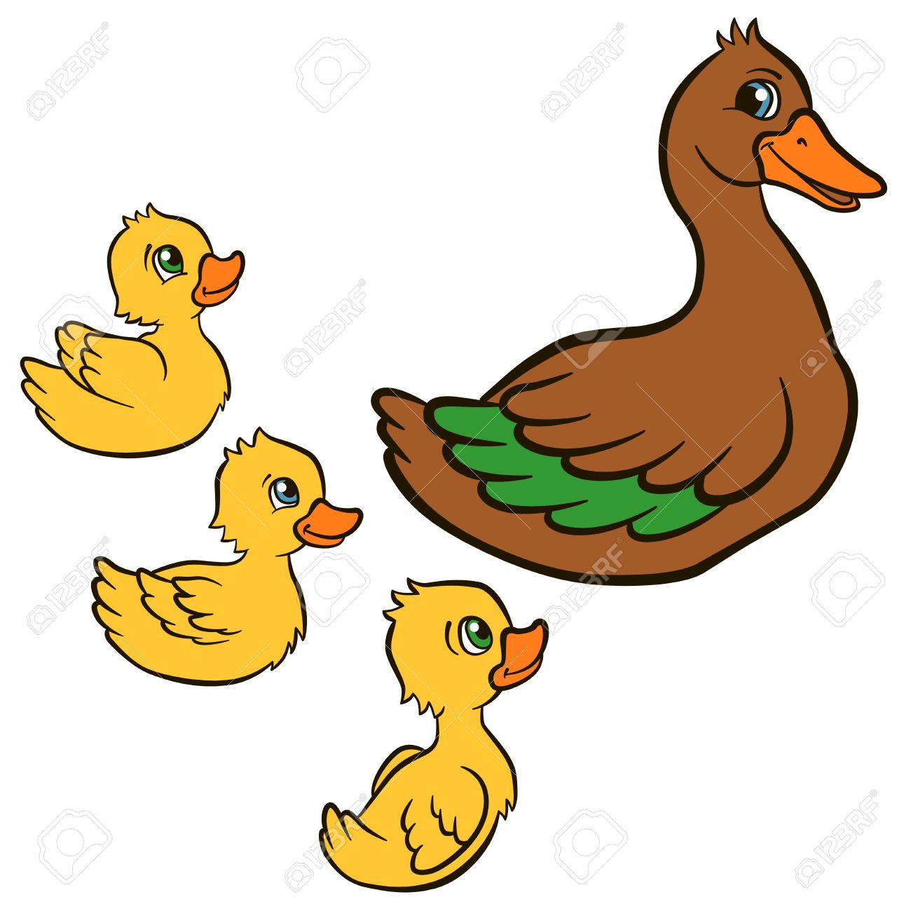 1300x1300 Beautiful Duck Pictures For Kids Clip Art Clip