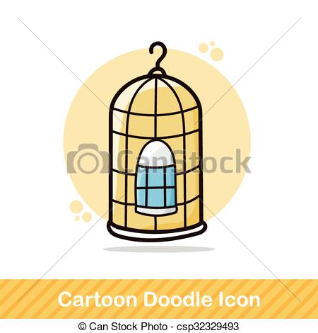450x470 Bird Cage Doodle Eps Vectors