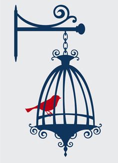 236x327 Birdcage Clipart Blue