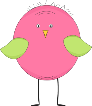 300x344 Funny Bird Clip Art