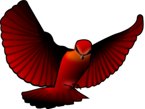 299x225 Red Bird Clip Art