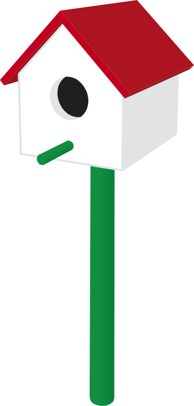 383x800 Free Clipart Birdhouse Gramzon
