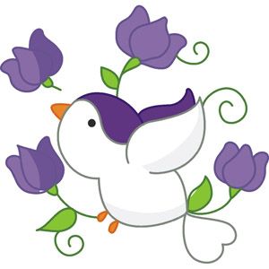 Birds And Flowers Clipart