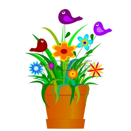 450x450 Pot Full Of Colorful Spring Clipart Panda