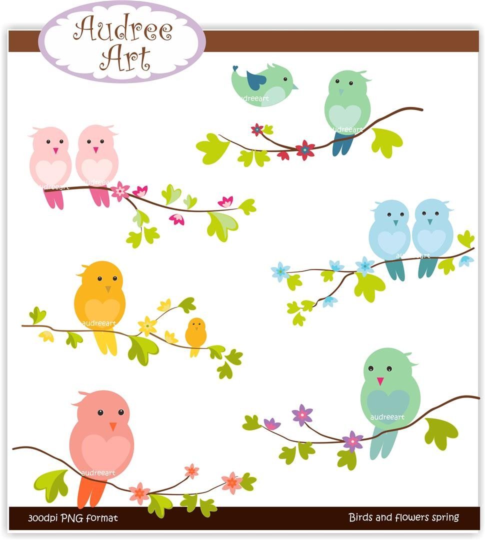 970x1080 Spring Clip Art Clip Art. Birds, Birds And Flowers Spring