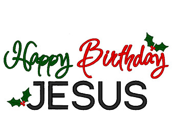 340x270 Clip Art Happy Birthday Jesus