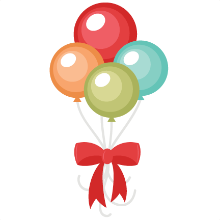 432x432 Happy Birthday Balloons Clip Art