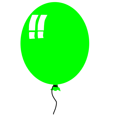 500x500 Image Of Balloon Clip Art
