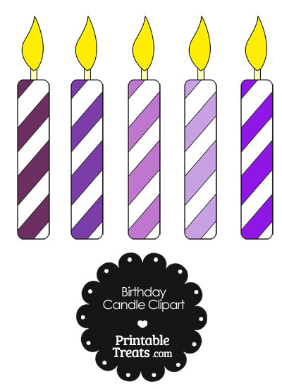 400x550 Birthday Candle Clipart Purple Birthday Candles Clipart Clipart
