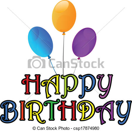 450x447 Happy Birthday Greetings Card Vector Vector
